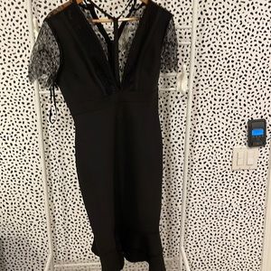 Strappy T strap bodycon dress